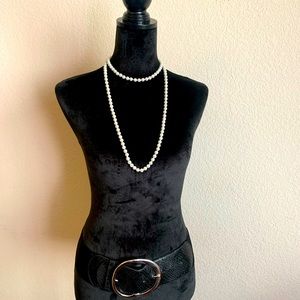 Bebe black belt with large buckle (M/L)